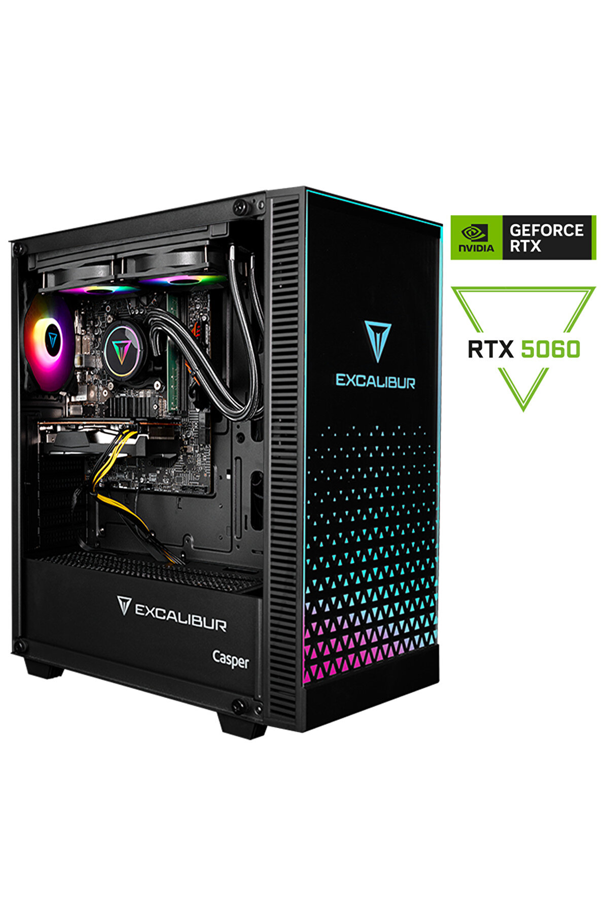 Excalibur E65L.144F-DF60X-0RD Core i5-14400F 32GB RAM 1TB SSD Nvidia GeForce RTX 5060 Freedos