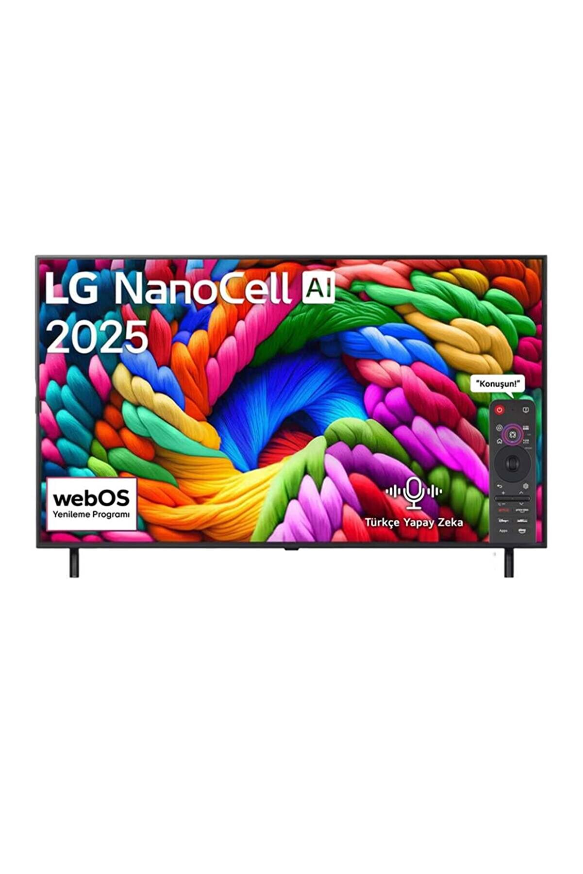 65NANO90A6B 65 inç 165 cm 4K Smart TV AI Sihirli Kumanda webOS25,Uydu Alıcılı