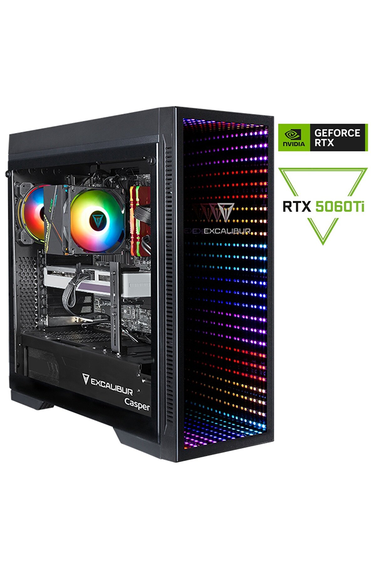Excalibur E75H.144F-BVT0X-0HD Intel Core i5-14400F 16GB RAM 500GB SSD RTX 5060TI Freedos