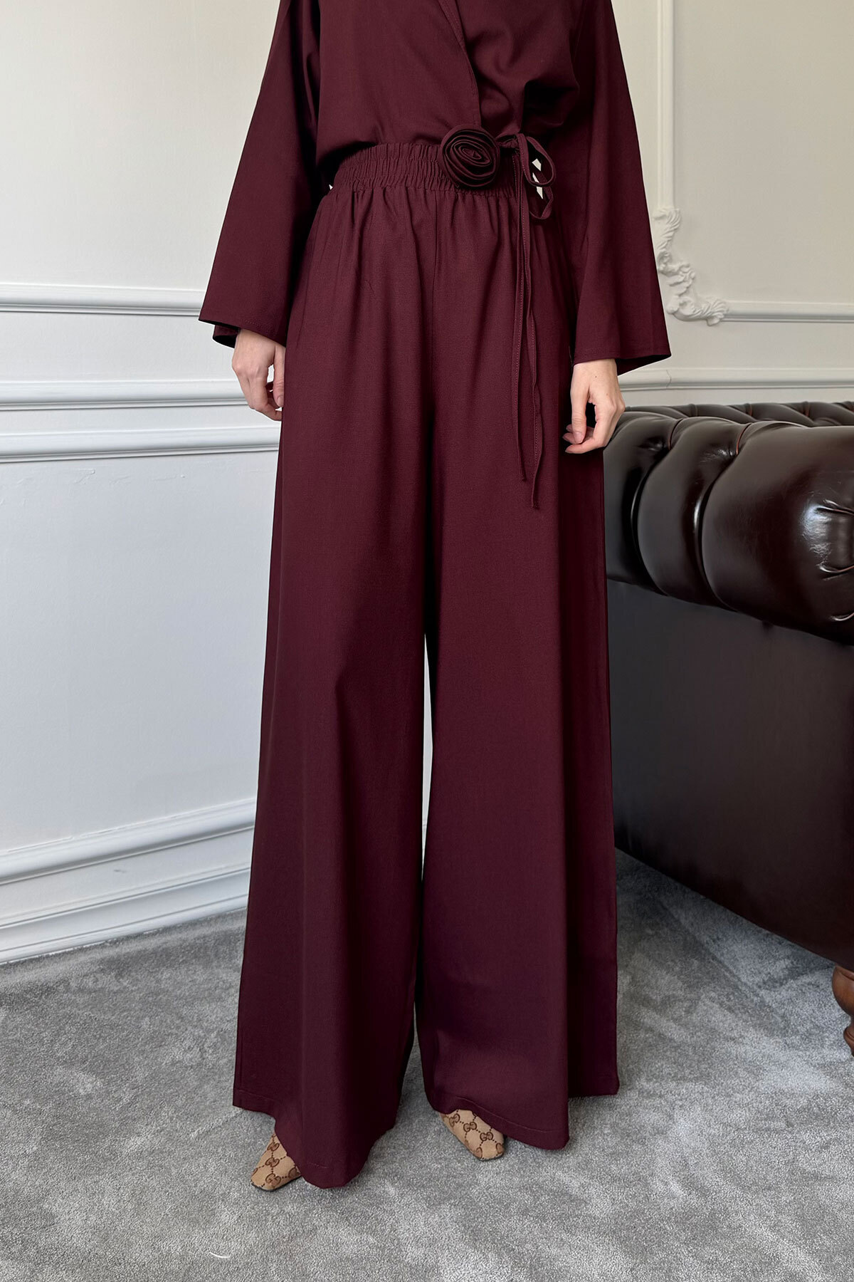 ست بالاتنه و پائین تنه رنگی زنانه رگولار MAGARDE - کد 922188650