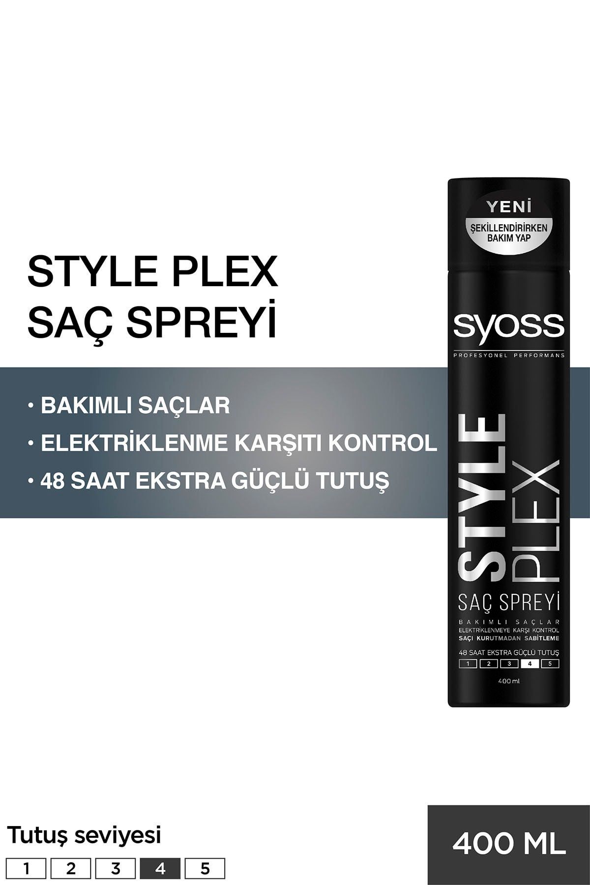 Syoss Style Plex Ultra Güçlü Saç Spreyi 400 ml