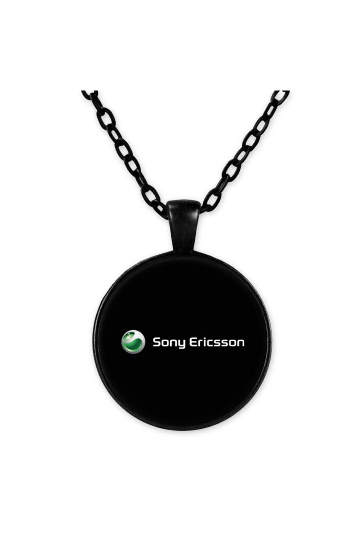 Genel Markalar Sony Ericsson Logo Siyah Zincirli Kolye Bll395