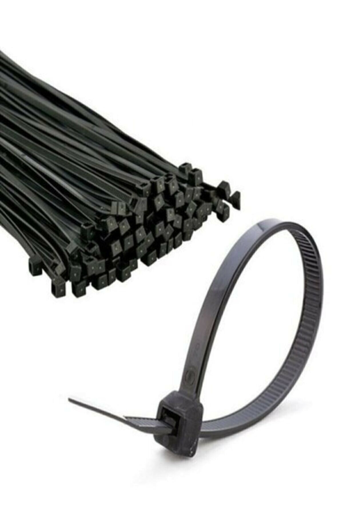 Zenith 100 Adet Siyah Plastik Kelepçe Cırt Kablo (3,6x200mm)