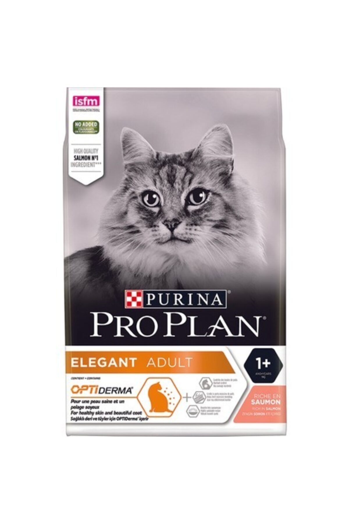 Pro Plan Pro Plan Elegant Derma Plus Somonlu Tüy Yumağı Önleyici Yetişkin Kuru Kedi Maması 1,5 kg
