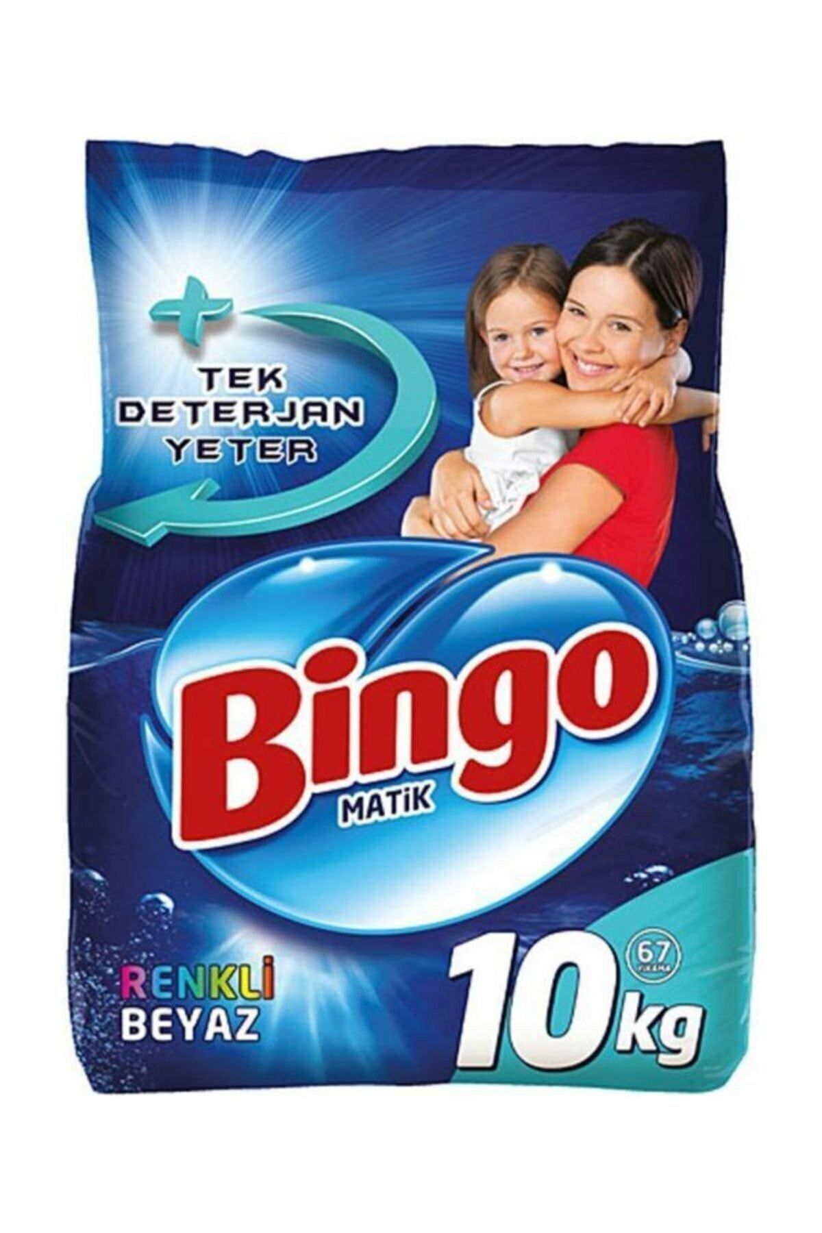 Bingo Renkli Ve Beyazlar Matik Toz Çamaşır Makinesi Deterjanı 10 kg