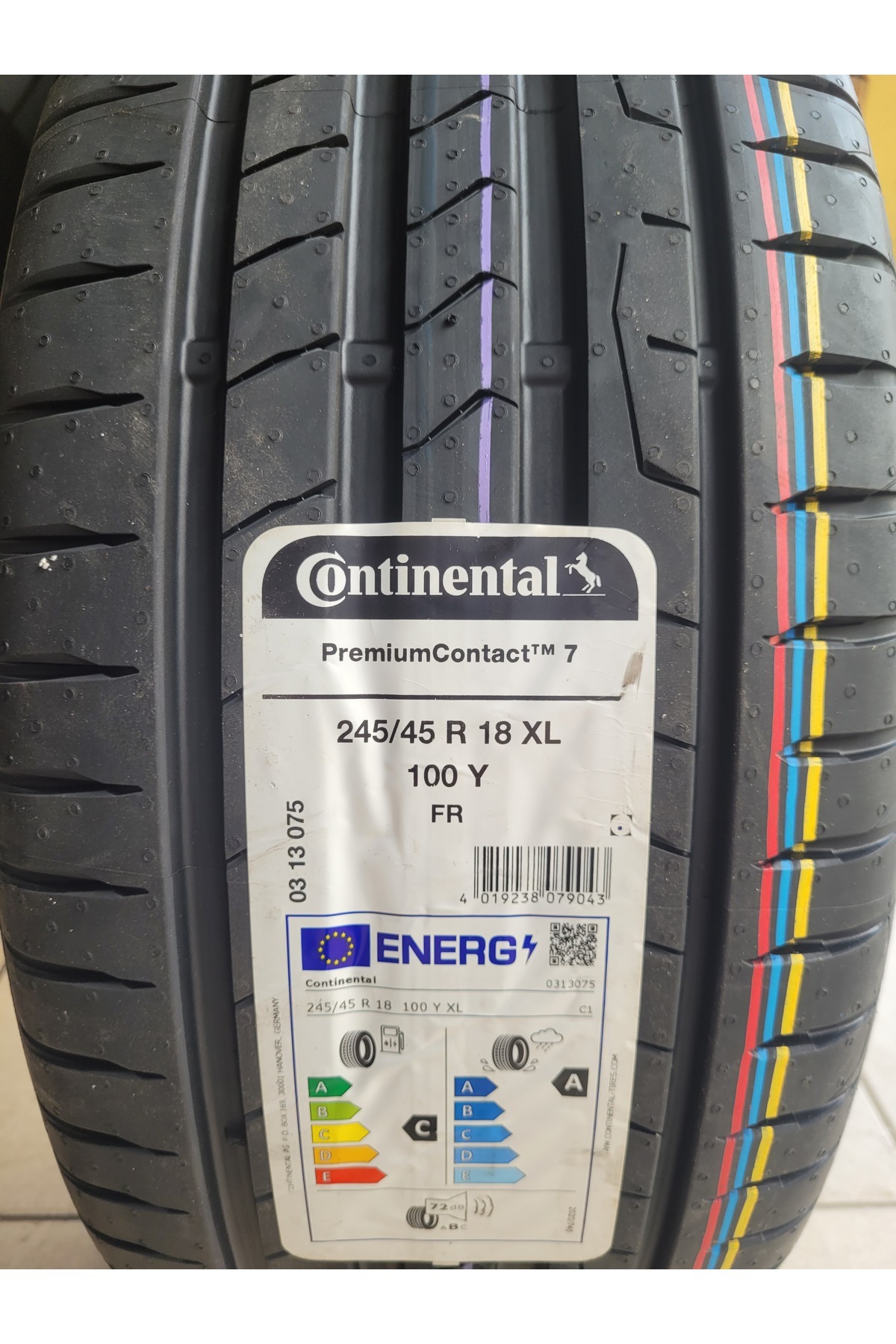 245/45R18 Premium Contact7 100Y XL FR Set Olarak (4 Adet ) 2025 Üretim 