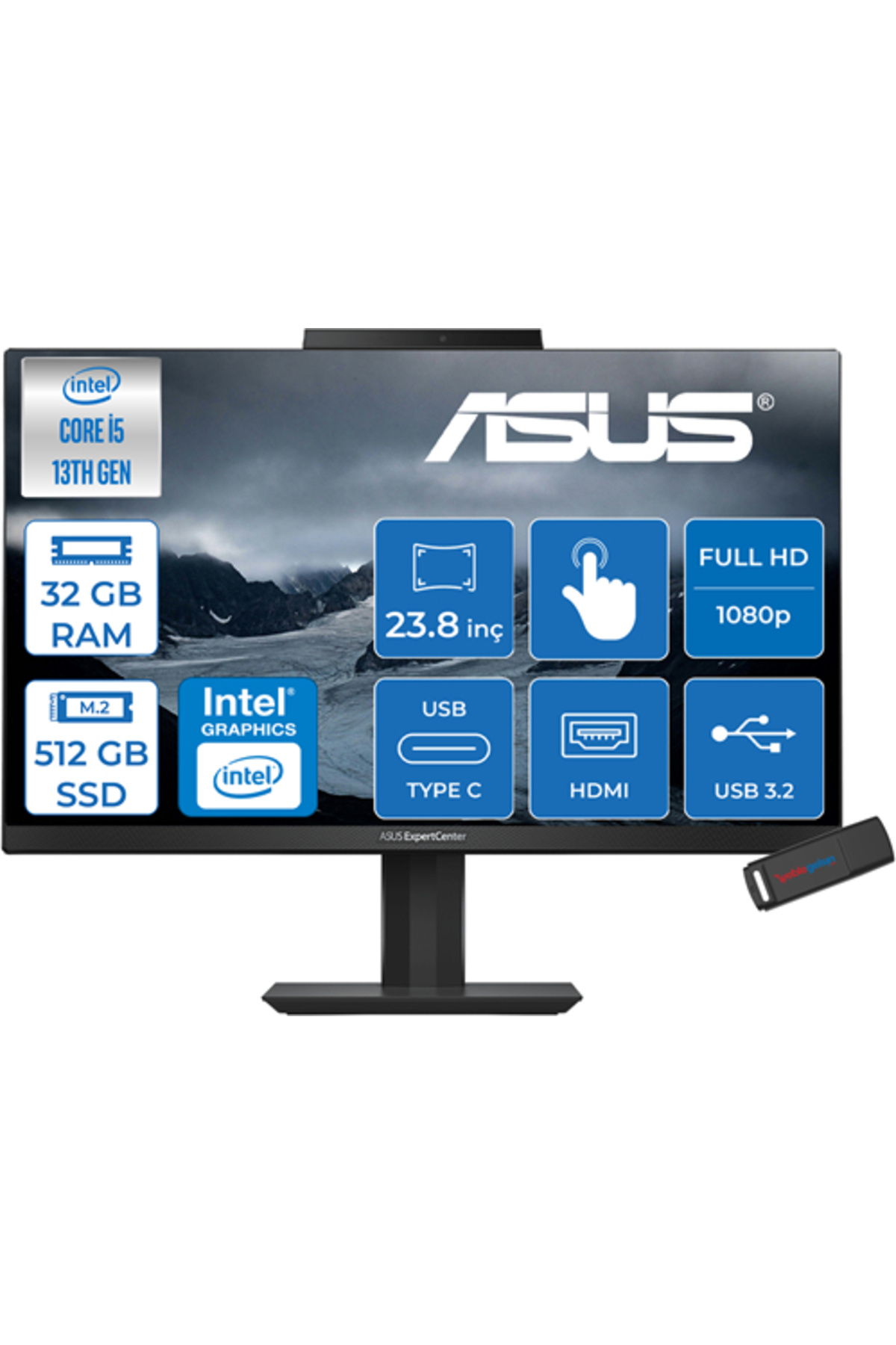Expertcenter E5 I5 1340P 32GB 512GB SSD 23.8
