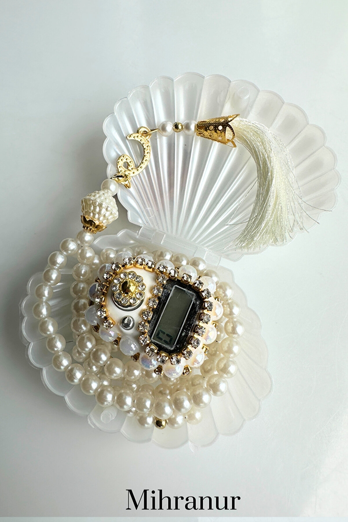 Mihranur Özel Taşlı Zikirmatik Ve Tesbih Seti - Hac Umre Hediyesi