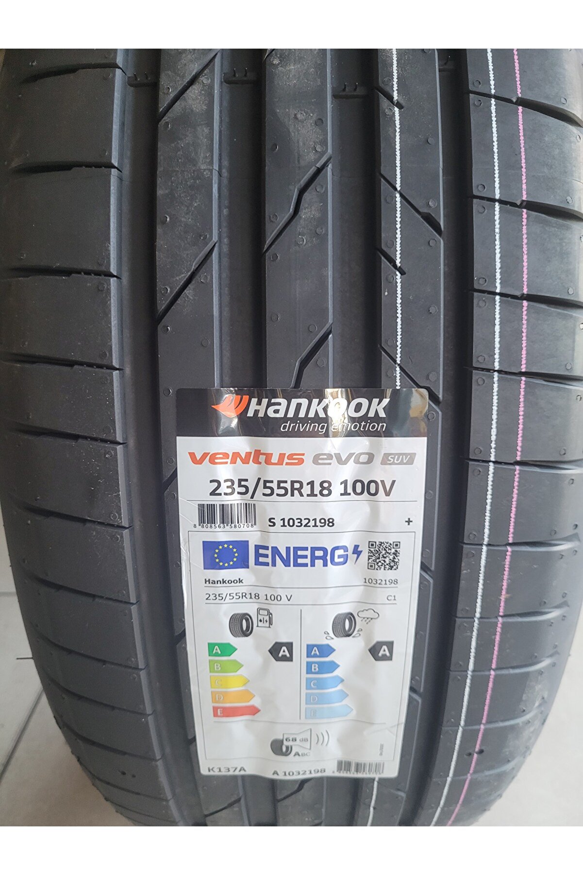 235/55R18 Ventus Evo SUV K137A 100V Set Olarak (4 ADET) A-A Seri 68 Decibel 2025 Üretim