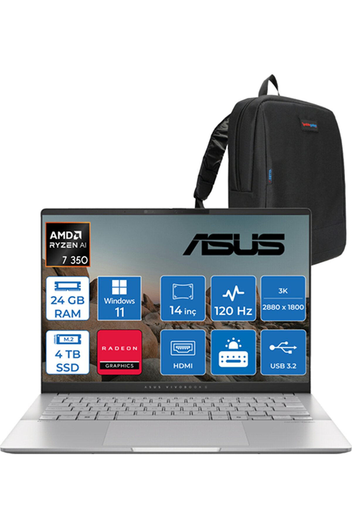 Vivobook S14 Ryzen 7 350 24 GB 4tb 14