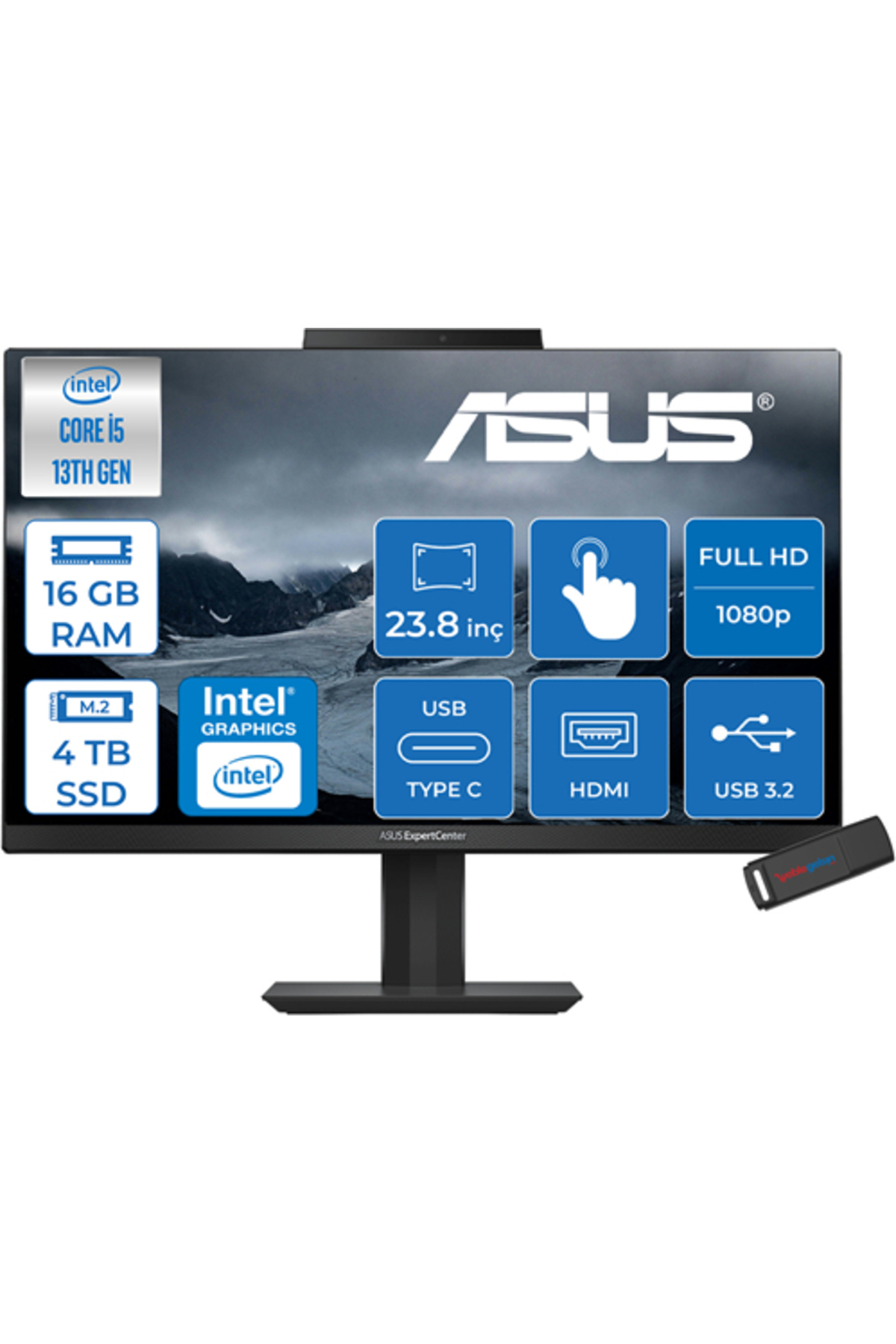 Expertcenter E5 I5 1340P 16GB Ddr4 4tb SSD 23.8