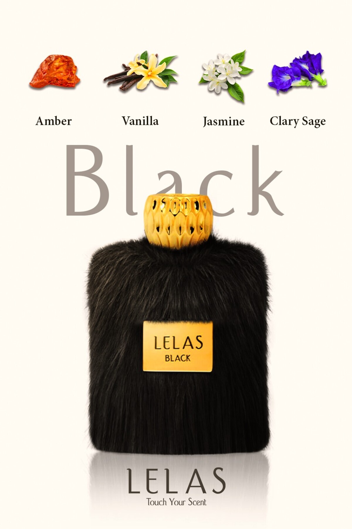 Lelas Fur 1443 Siyah 100 ML EDP – Oryantal-Fujer Unisex Parfüm