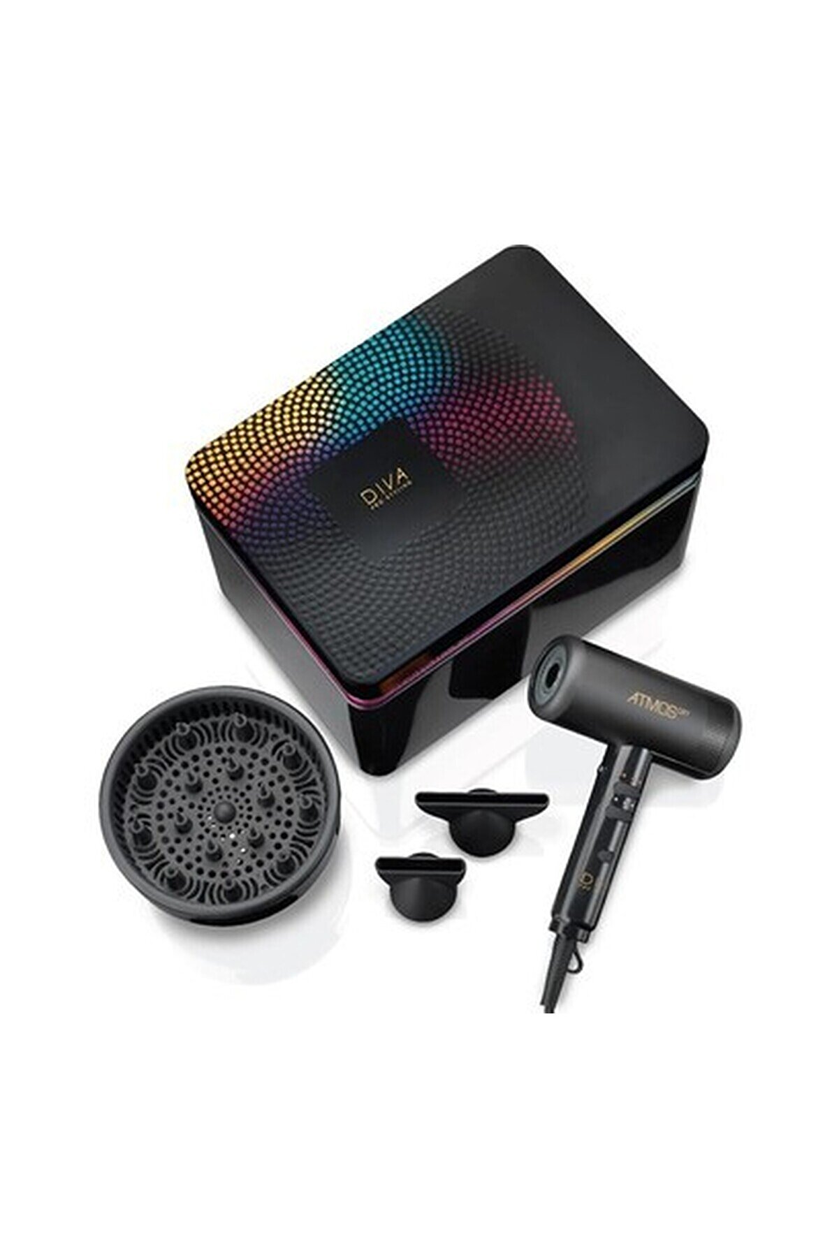 Atmos Dry Compact Saç Kurutma Makinesi, 2000W Fırçasız Dc Motor, Sessiz, Difüzörlü