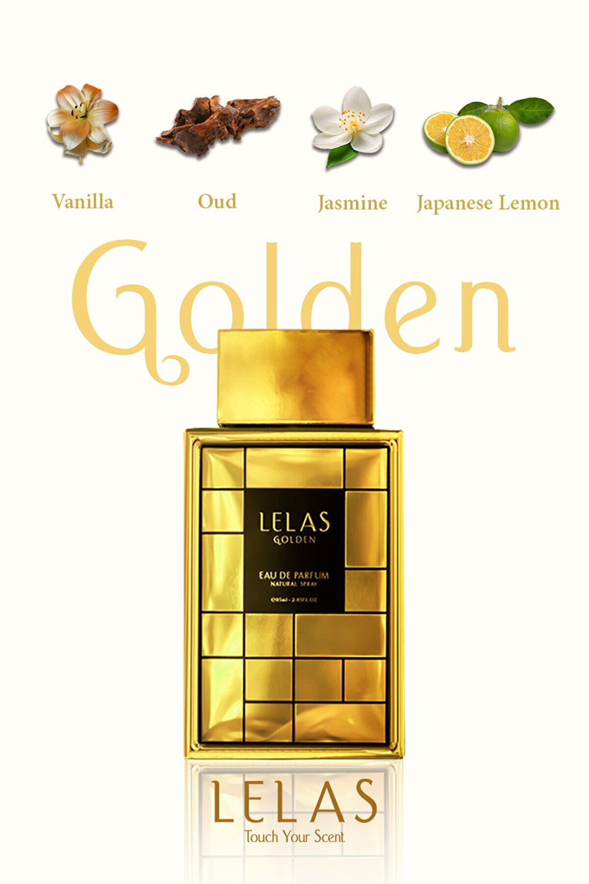 Lelas 810 Golden 85 ml Edp – Meyvemsi Çiçeksi Odunsu Unisex Parfüm