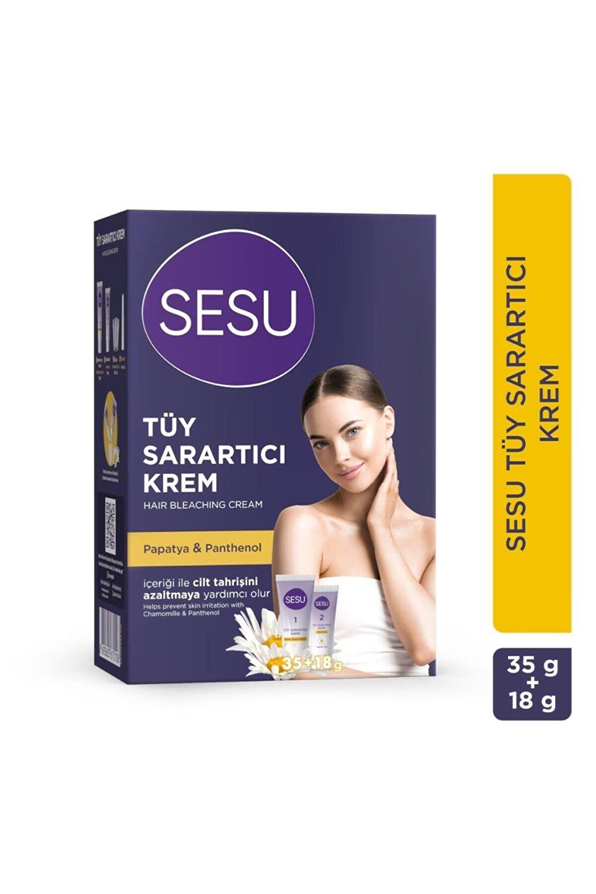 Sesu Tüy Sarartıcı Krem 35 Gr + 18 Gr - Saçlarınızı Güçlü ve Parıldayan Yapın