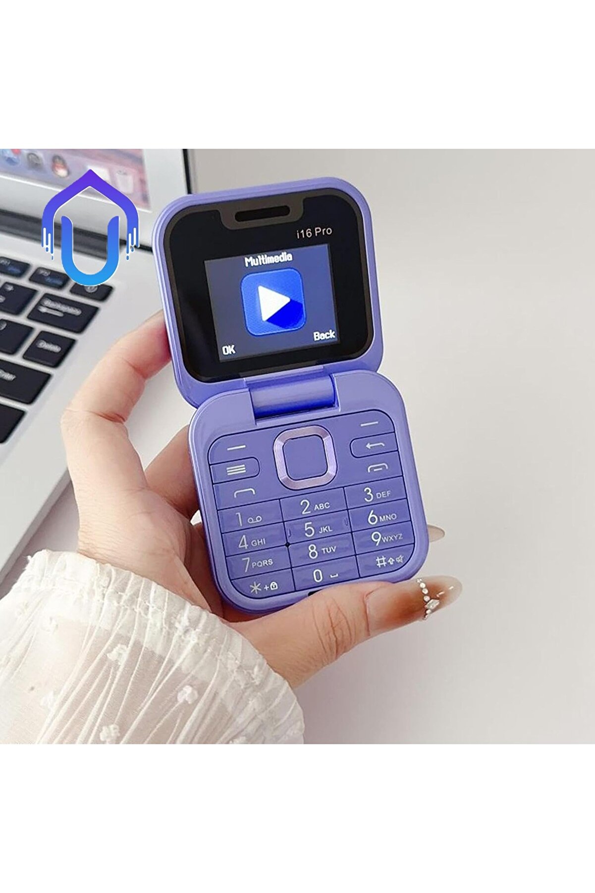 Flip Model Kapaklı Tuşlu Telefon Farklı Ses Modu Çift Sim Kartlı