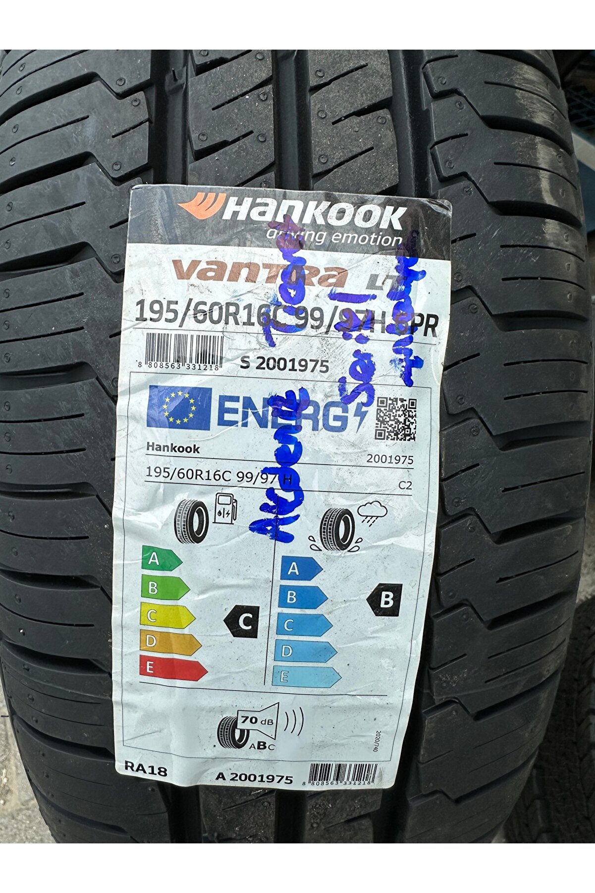 195/60R16C 6PR 99/97H VANTRA LT RA18 2025