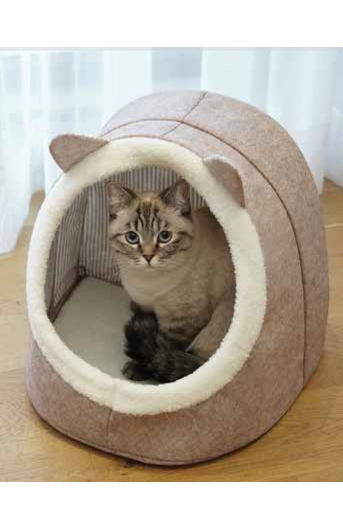 Helen's Home Keçe Kedi Ve Köpek Evi Yatağı - Sıcak ve Konforlu Evcil Hayvan Yatakları