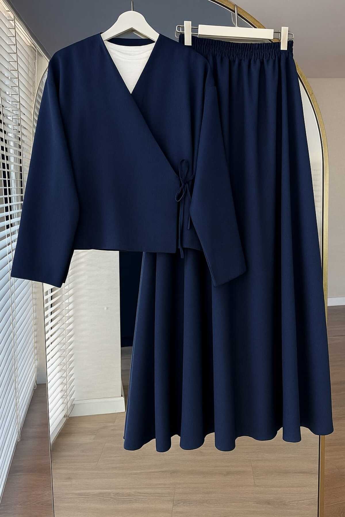 LİNA TESETTÜR Etekli İkili Takım - Moda ve Konfor İçin Mükemmel Çözüm