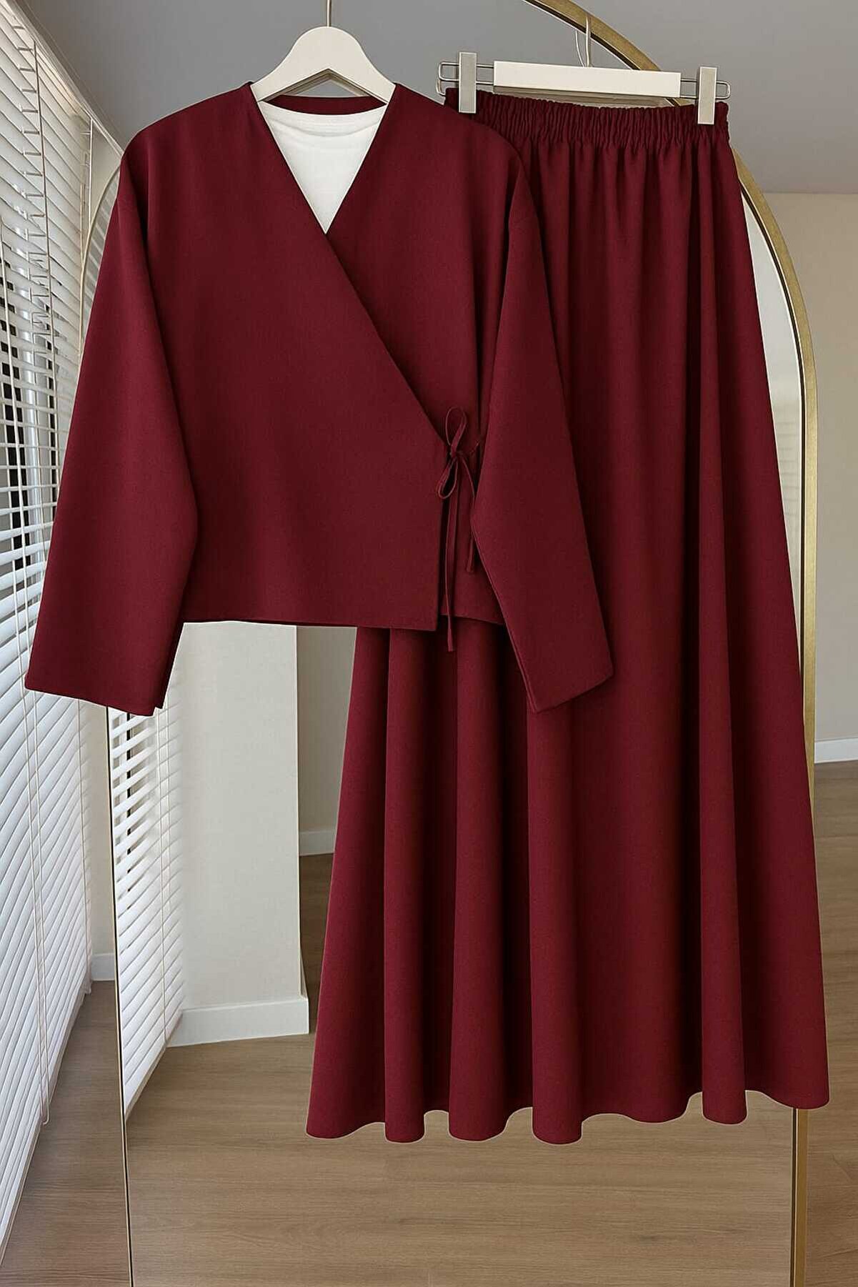 LİNA TESETTÜR Etekli İkili Takım - Moda ve Rahatlık İçin Mükemmel Çözüm