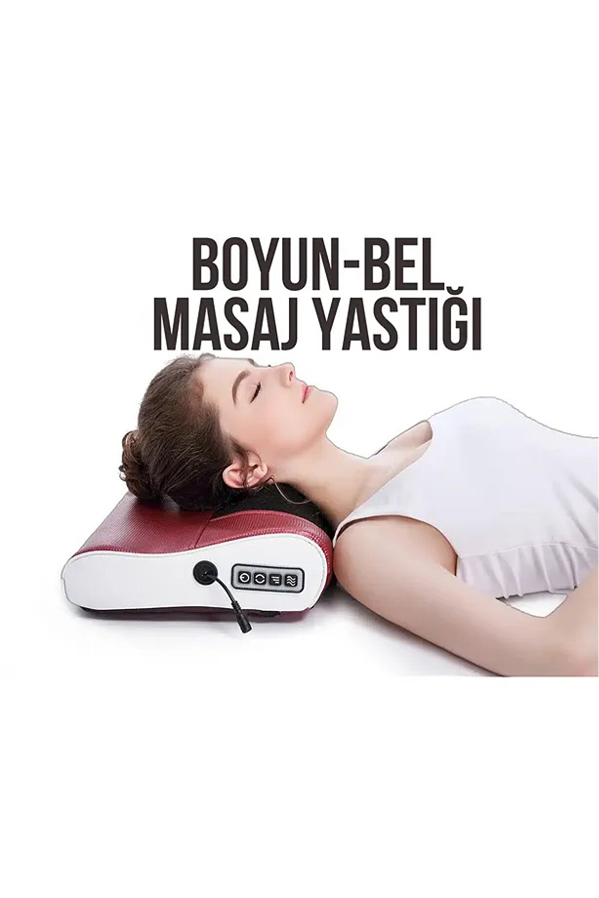 TeknoClass Elektrikli Boyun Bel Sırt Ovmalı Isıtmalı Yoğurmalı Masaj Yastığı