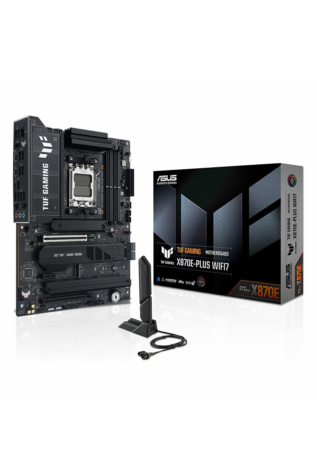 TUF Gaming X870E-Plus WiFi7 DDR5 (8000MHz)OC M.2 HDMI/USB-C PCIe 5.0 AM5 ATX Anakart