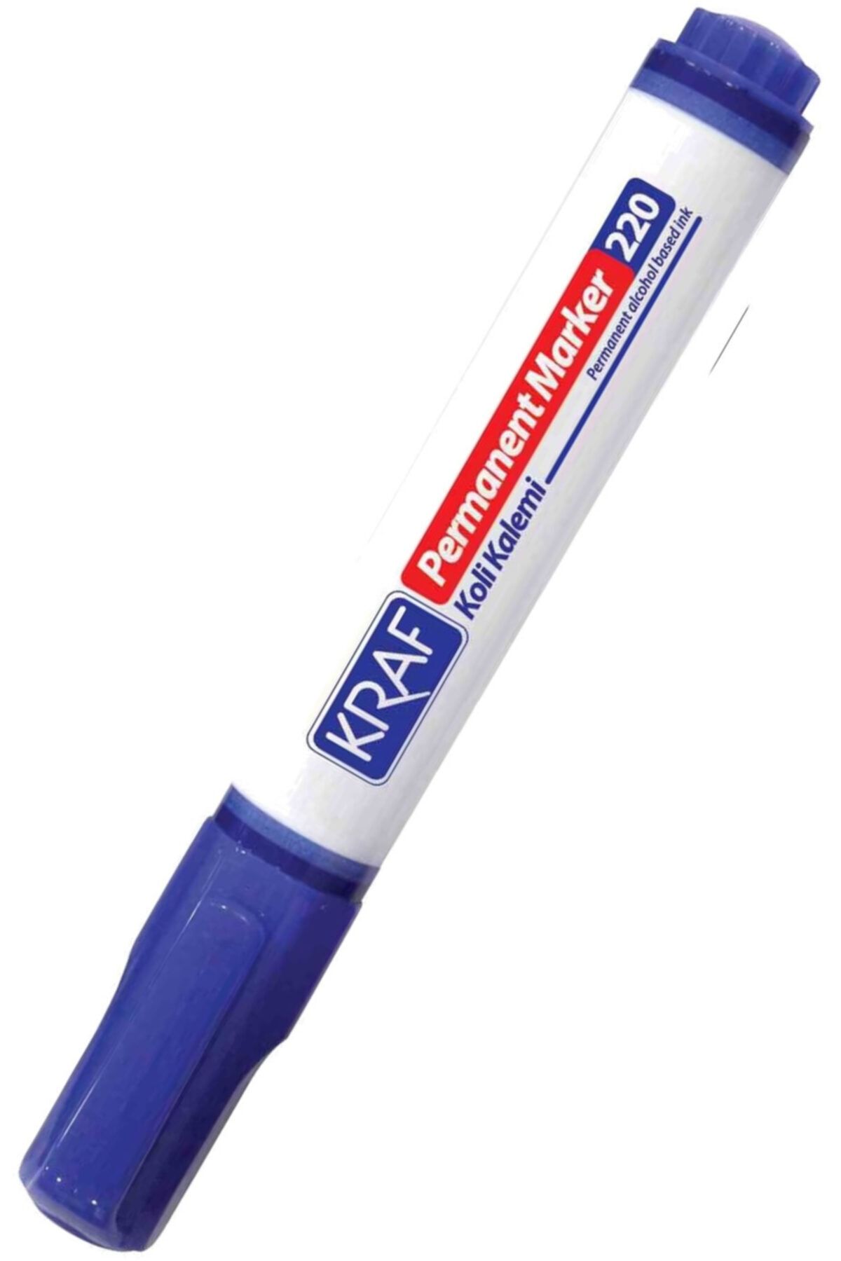 KRAF Permanent Marker Kesik Uç Mavi