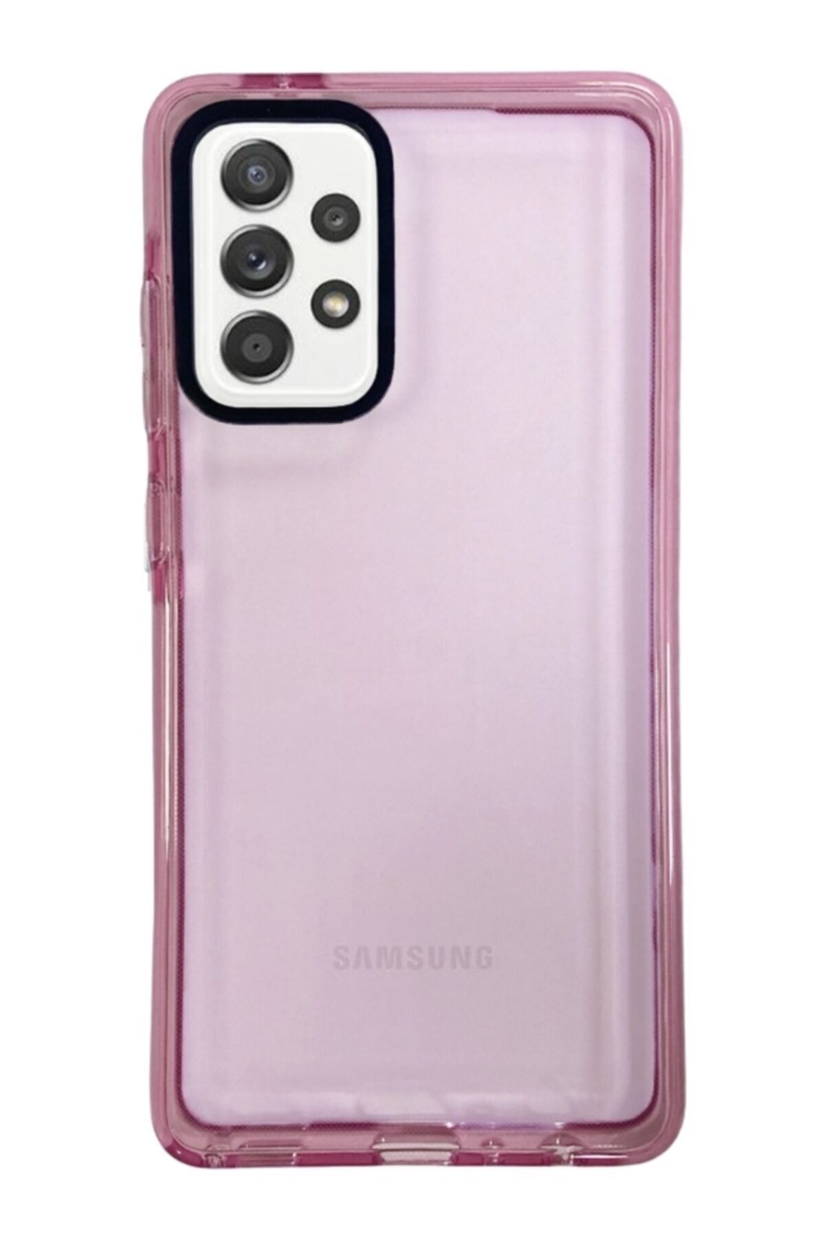 Mobilcadde Eiroo Jelly Samsung Galaxy A72 / A72 5g Pembe Silikon Kılıf