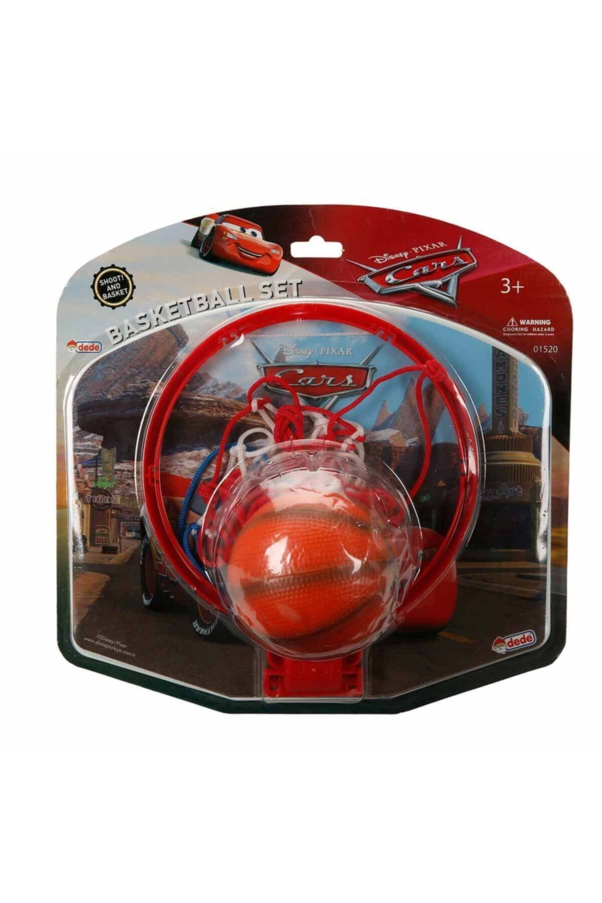 DEDE Cars Küçük Basket Potası - Kırmızı