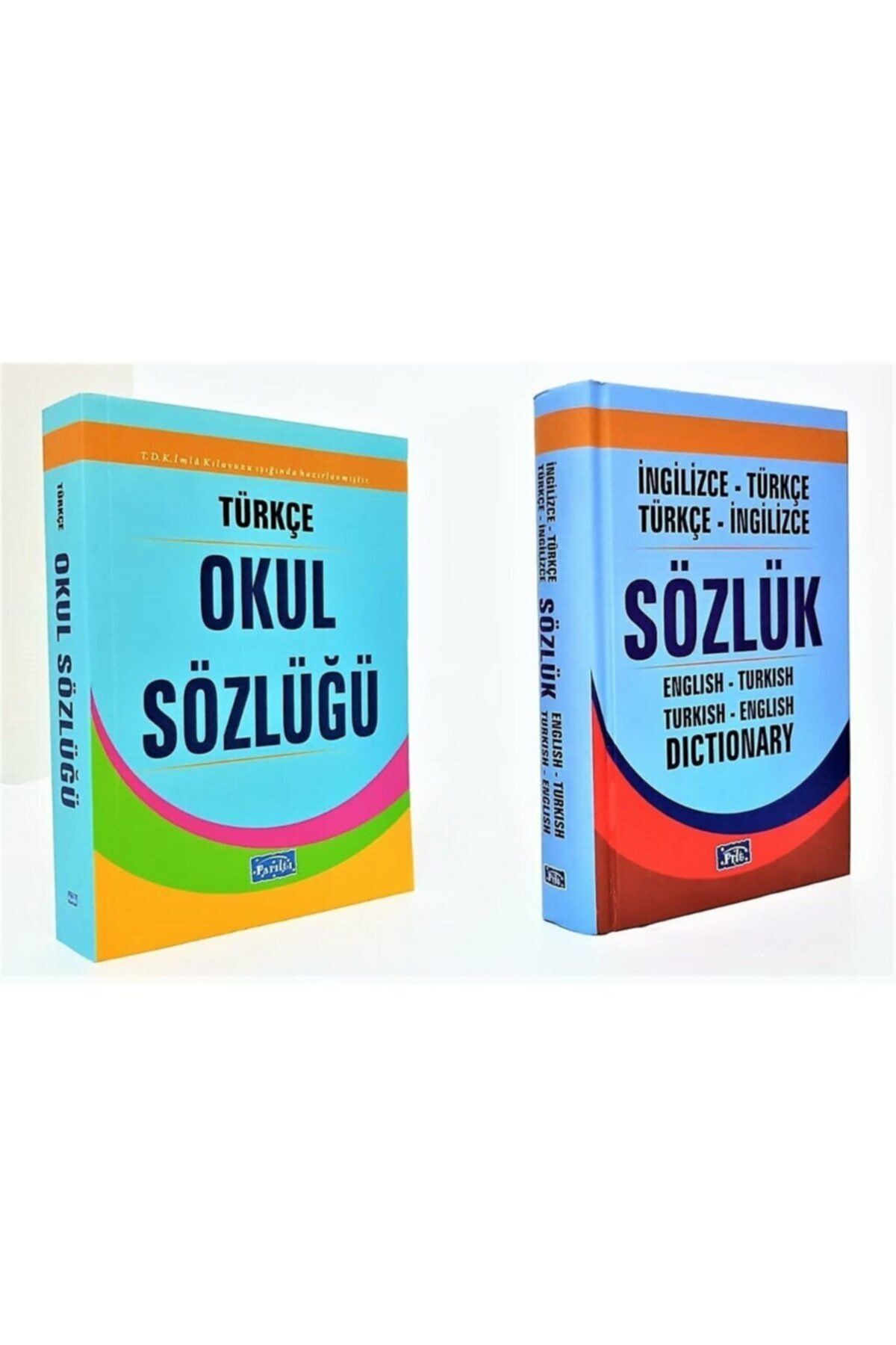 Parıltı Yayıncılık Türkçe Ve Ingilizce Sözlük 2'li Set 1.hm Kağıt Okul Sözlüğü