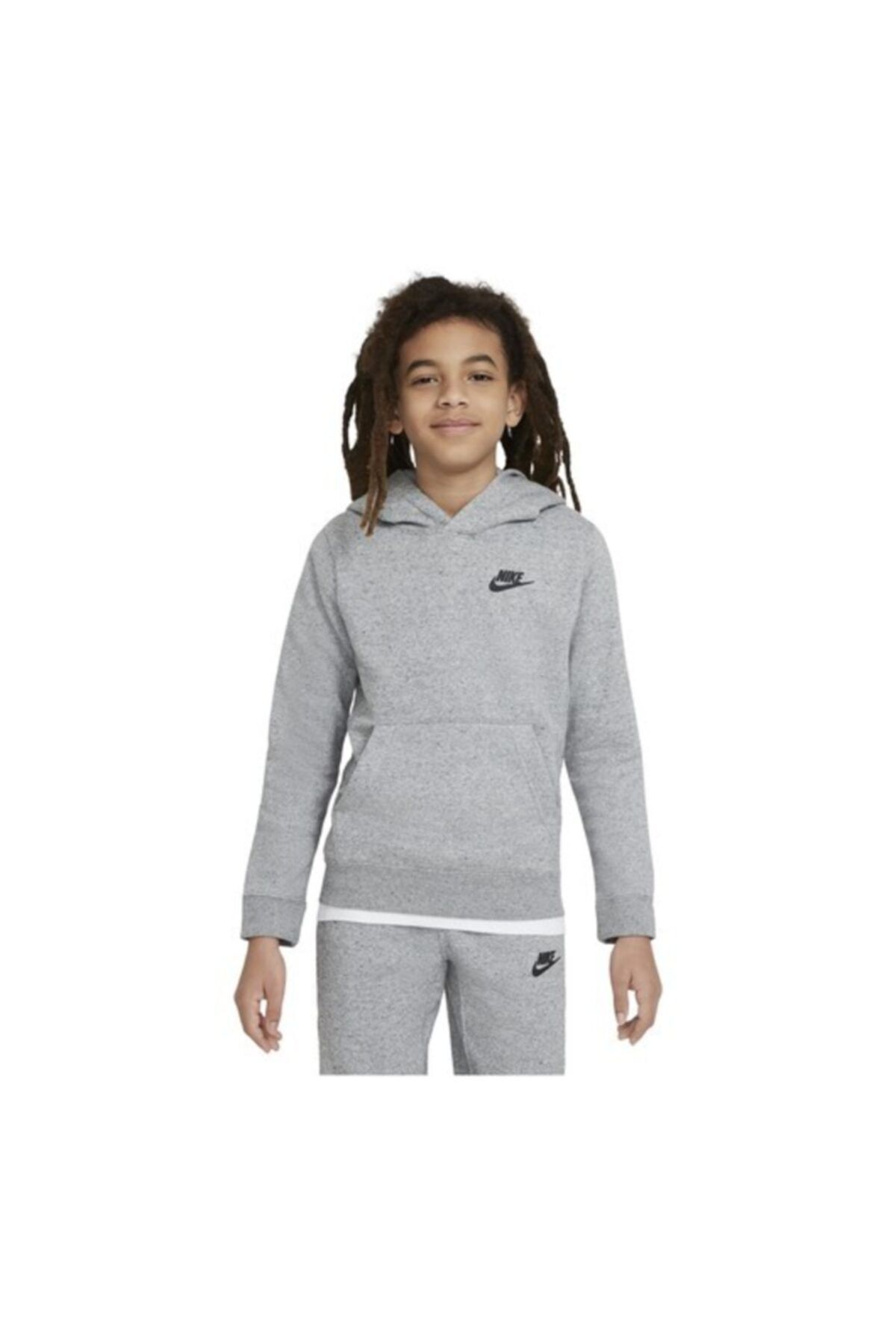 Nike Sportswear Zero Pullover Hoodie Çocuk Sweatshirt - Gri