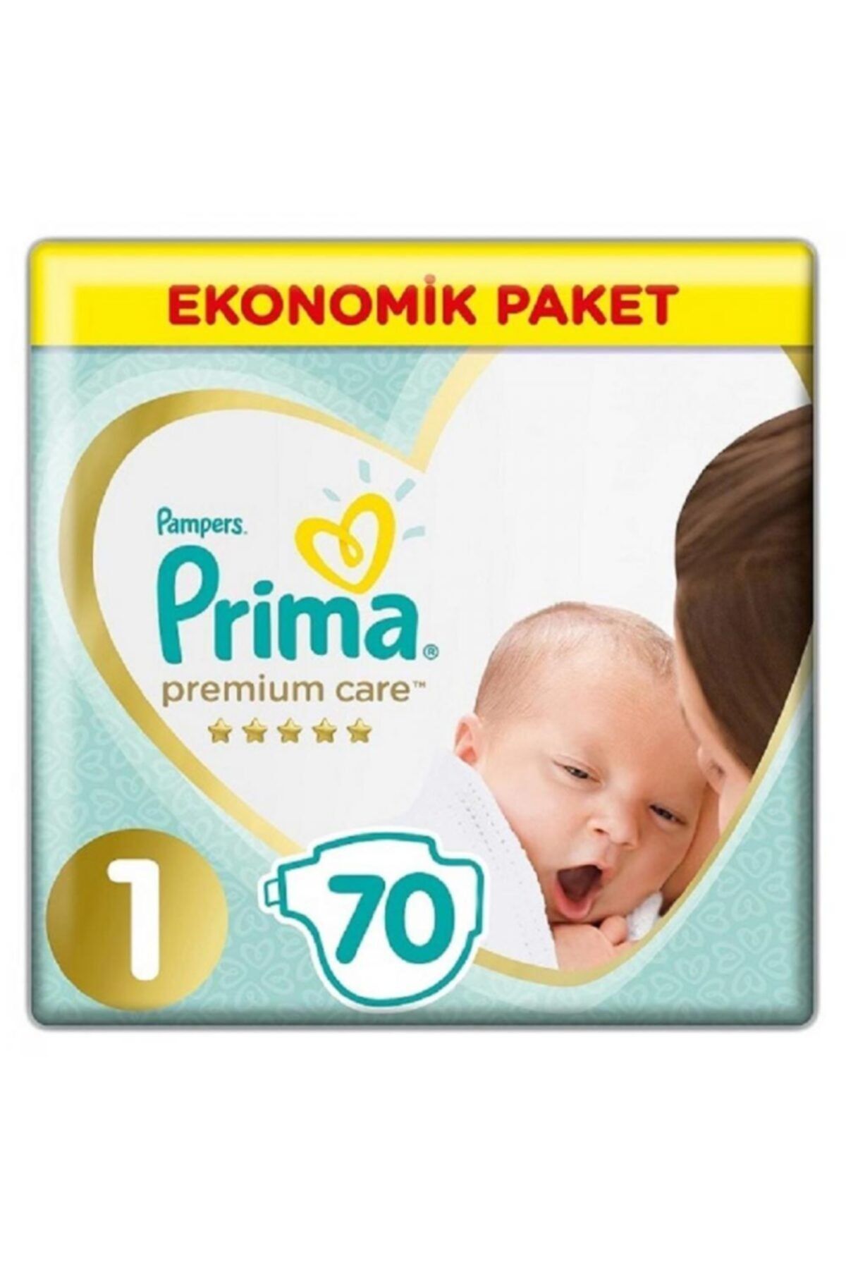 Prima Premium Care Bebek Bezi 1 Beden Yenidoğan 70 Li Ekonomik Paket