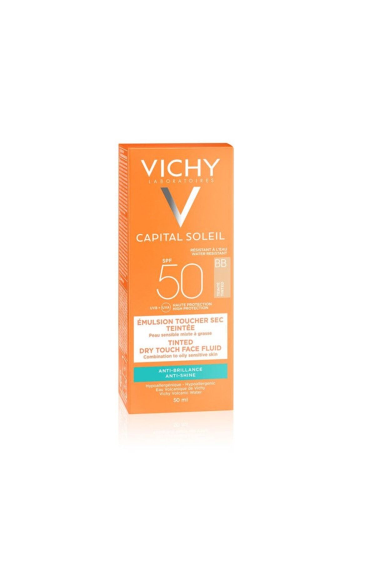 Vichy Capital Soleil Dry Touch BB Renkli SPF 50 Karma/Yağlı Cilt 50 ml