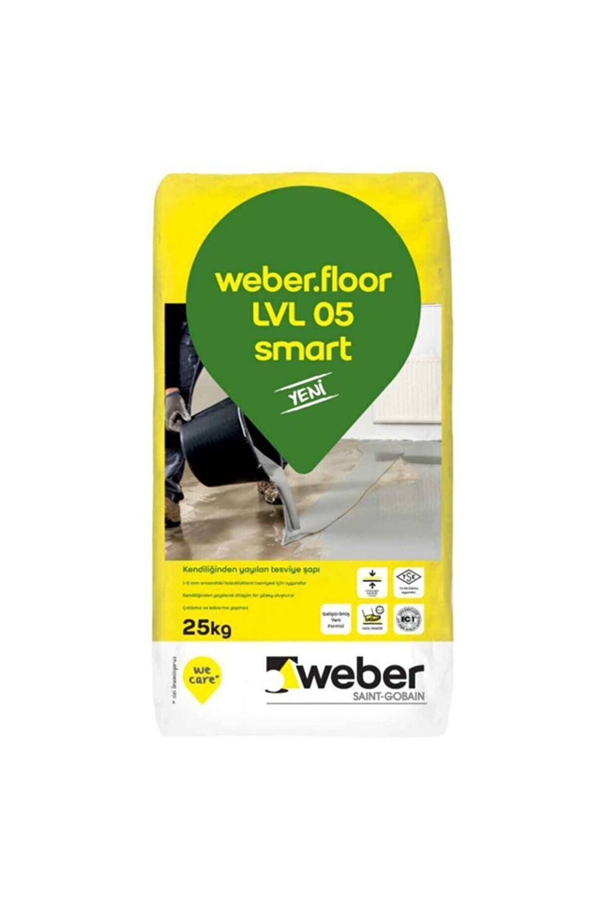 WEBER .floor Lvl 05 Smart Kendiliğinden Yayılan Tesviye Şapı
