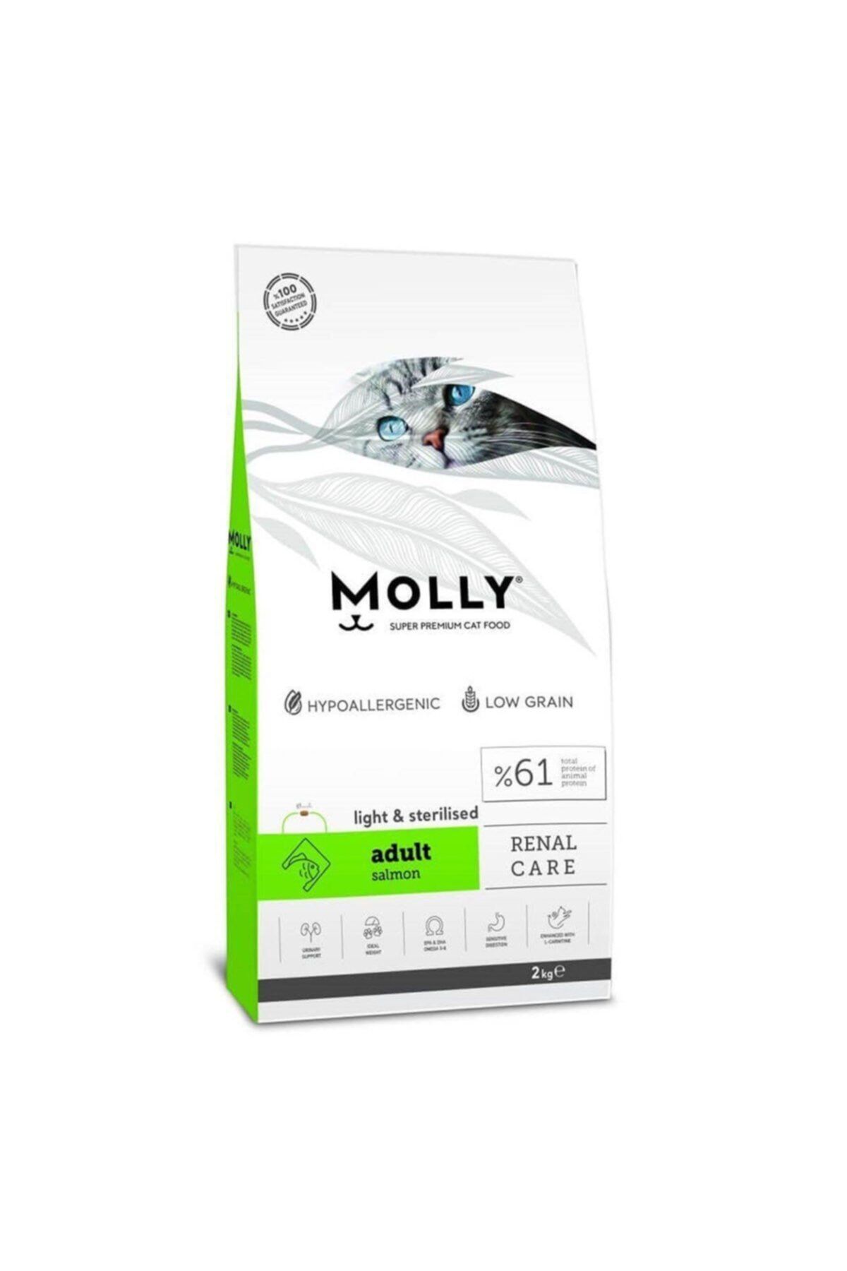 Molly Sterilised Somonlu Kısırlaştırılmış Kedi Maması 2 kg