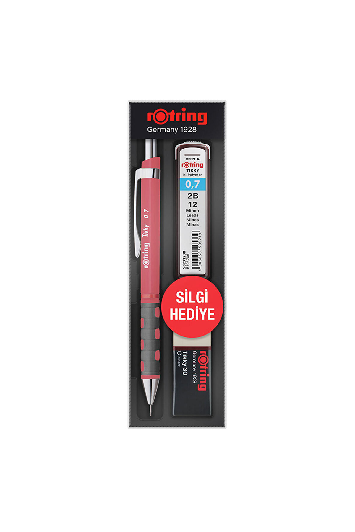 Rotring Tikky RD Versatil Kalem 0.7 Okul Seti Gül Kurusu RO-KK07-07