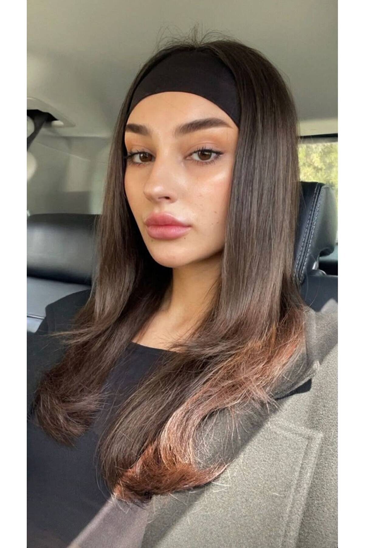 Jeevee %100 Pamuklu Siyah Esnek Yumuşak Saç Bandı Bandana Yoga Pilates Saç Aksesuarı 6.5 CM