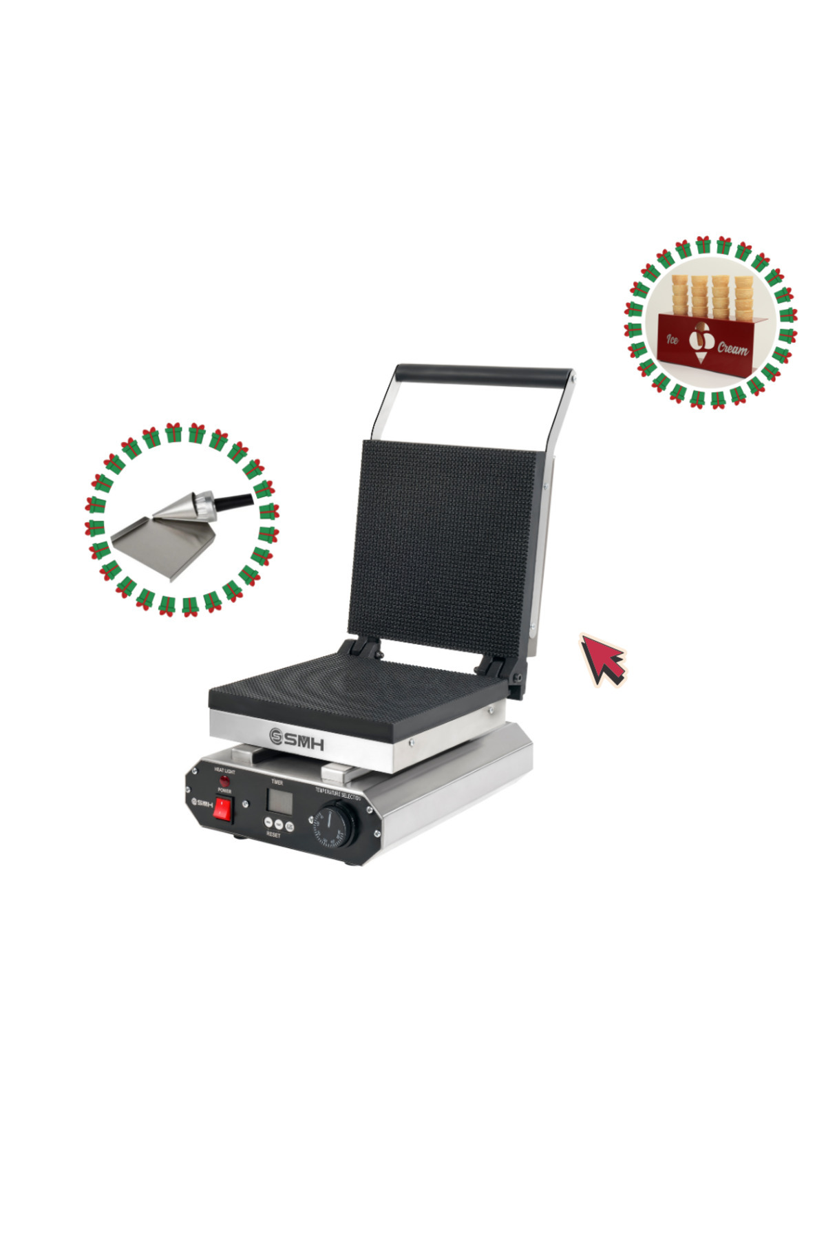 Kornet Waffle Yapma Makine Seti