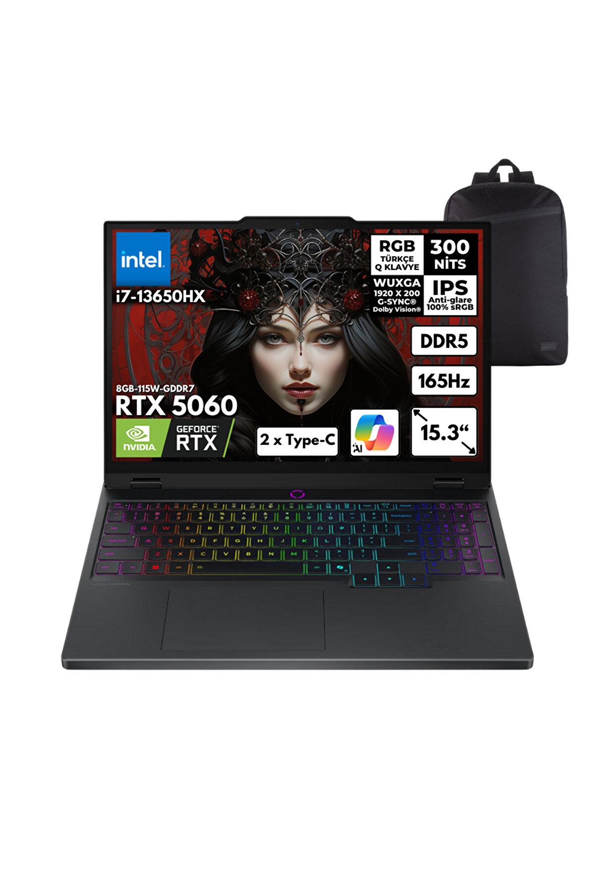 Legion 5 i7-13650HX 16GB 1TBSSD RTX5060 15.3
