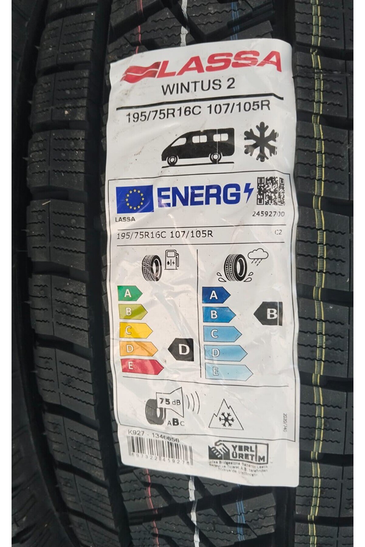 195/75R16 107/107R WİNTUS2 HAFİF TİCARİ KIŞ LASTİĞİ 2025 ÜRETİM