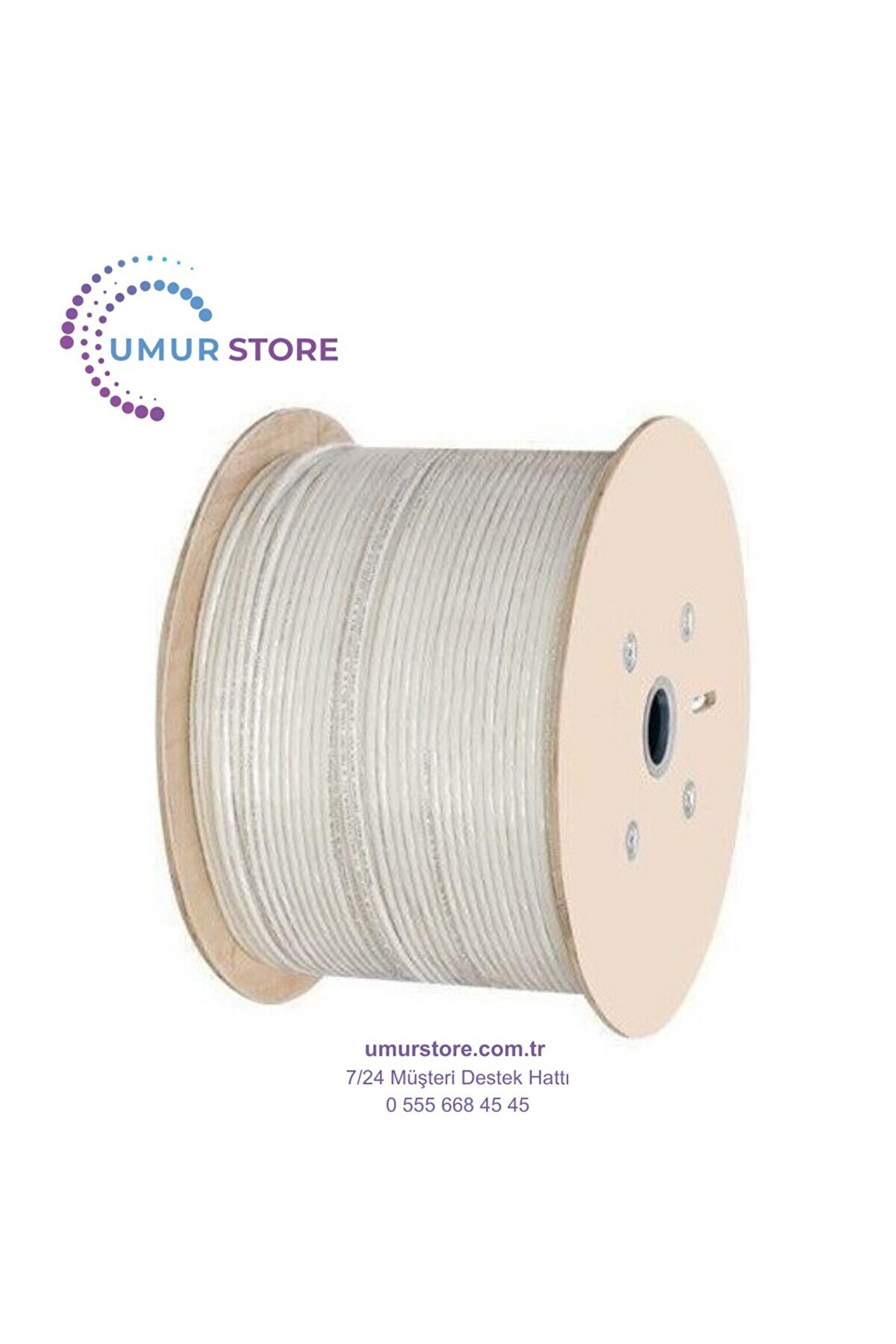 500METRE 11920522-500-M %100 Bakır 23AWG Cat6 Kablo