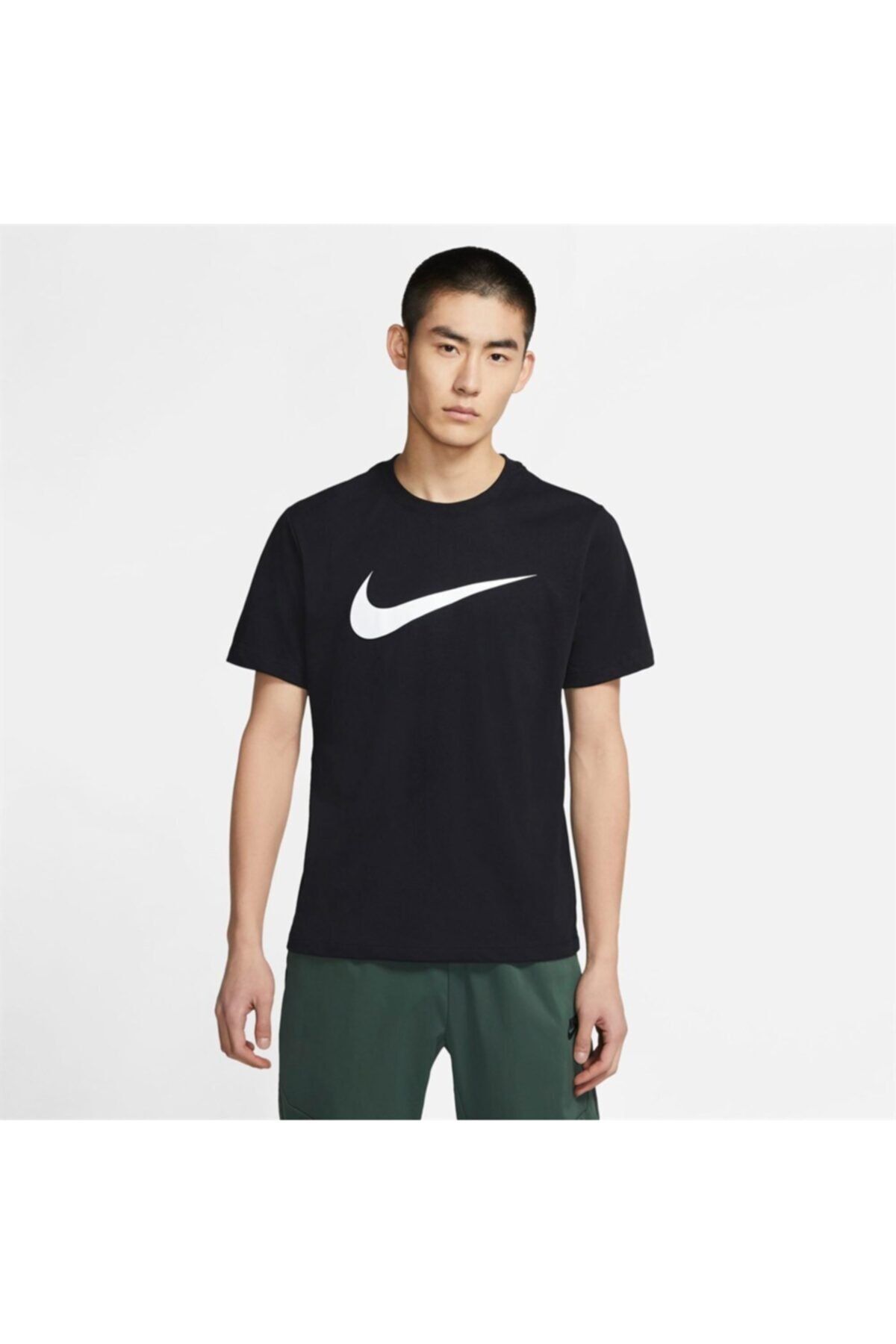 Nike M Nsw Tee Icon Swoosh Erkek Siyah T-shirt - Dc5094-010