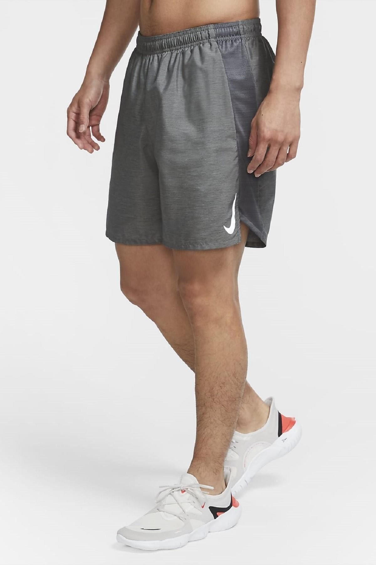 Nike Challenger Running Short Slip Astarlı Gri Erkek Koşu Şortu