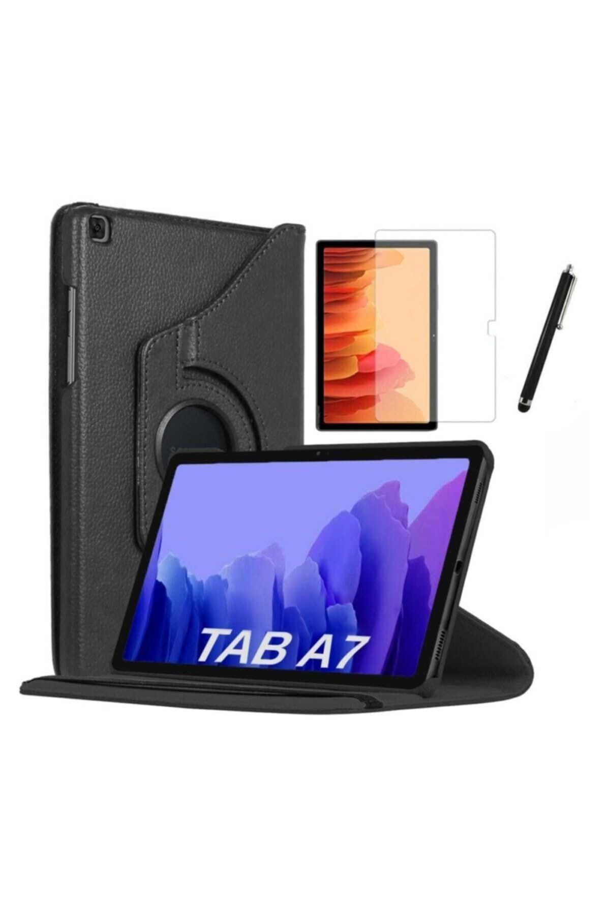Fibaks Galaxy Tab A7 Lite T225 Uyumlu Dönebilen Tablet Kılıfı + Ekran Koruyucu + Kalem 8.7 Inç
