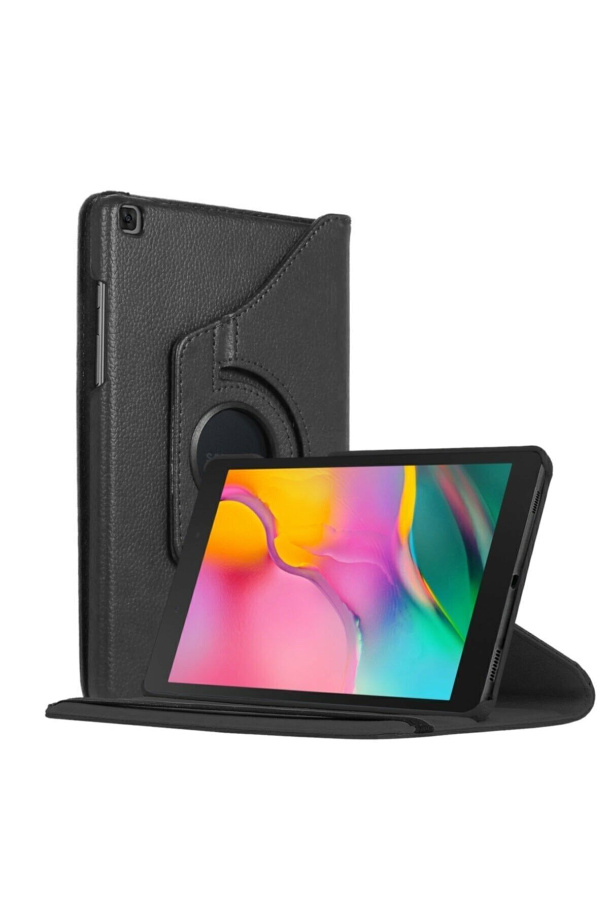 Fibaks Samsung Galaxy Tab A (2019) Sm T290 / T297 Siyah 360 Standlı Tablet Kılıfı