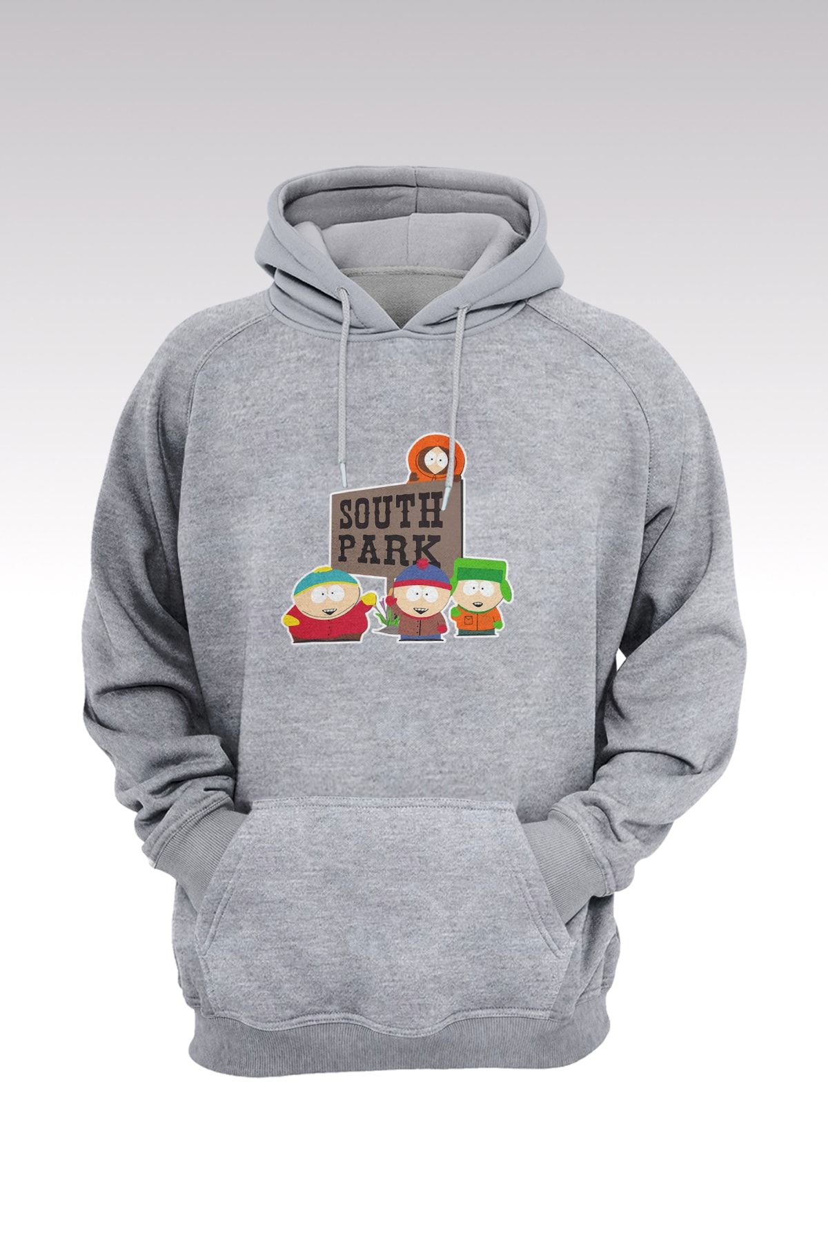 Genel Markalar South Park 154 Gri Kapşonlu Sweatshirt - Hoodie