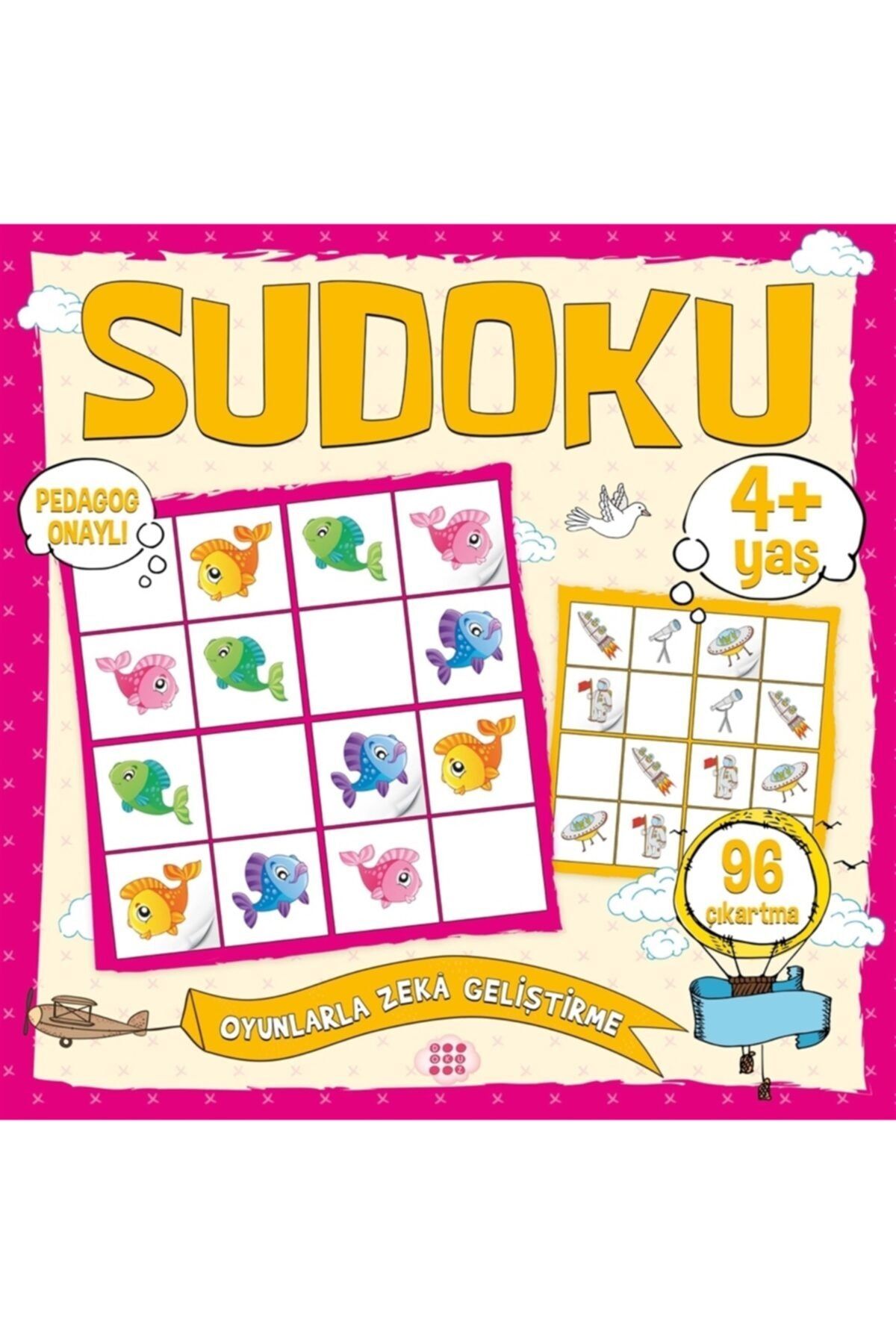 Dokuz Yayınları Çocuklar Için Sudoku Çıkartmalı (4+ Yaş) - Kolektif Çocuklar Için Sudoku Çıkartmalı