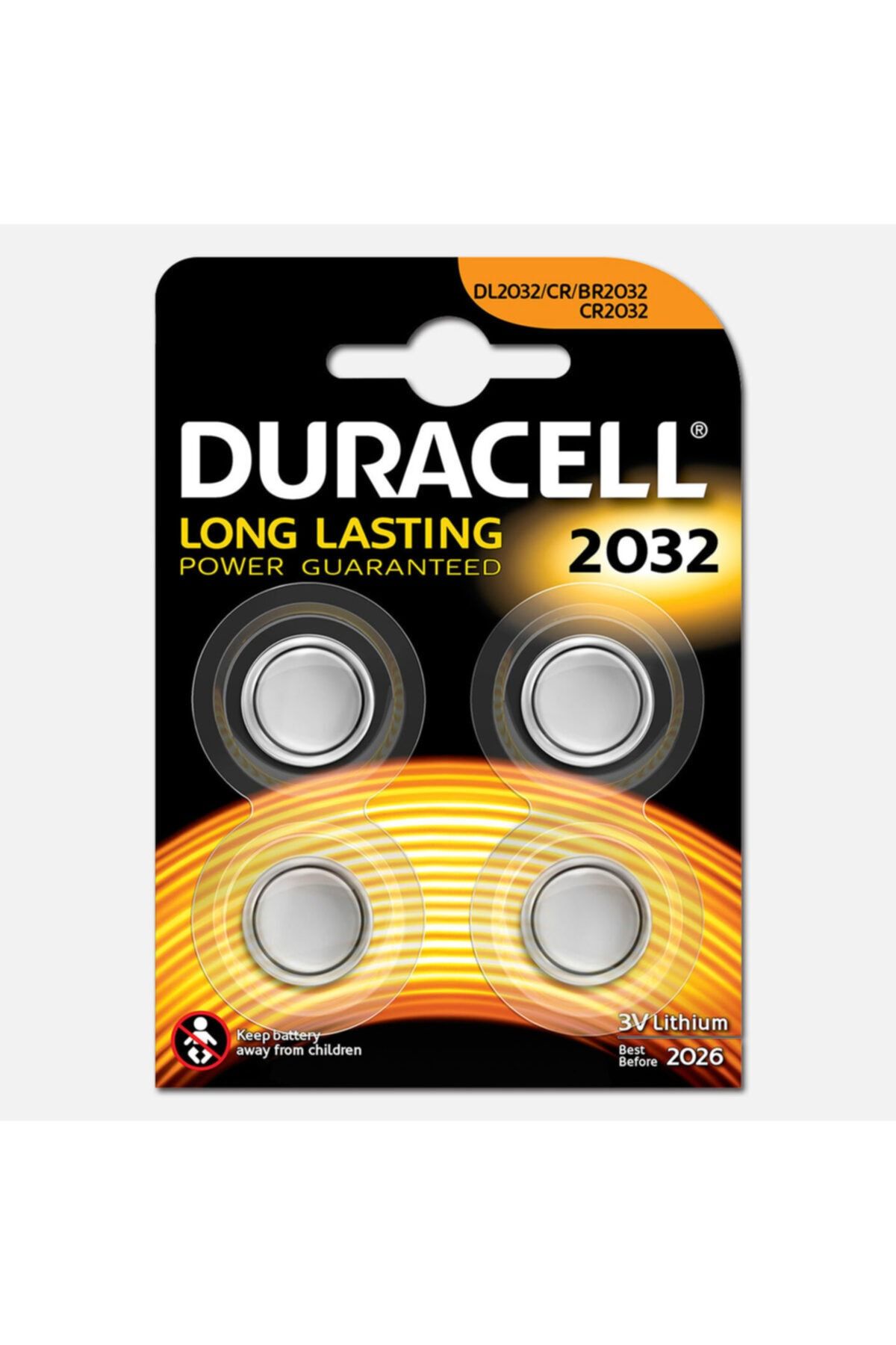 Duracell 2032 Pil 3 Volt 4'lü Paket