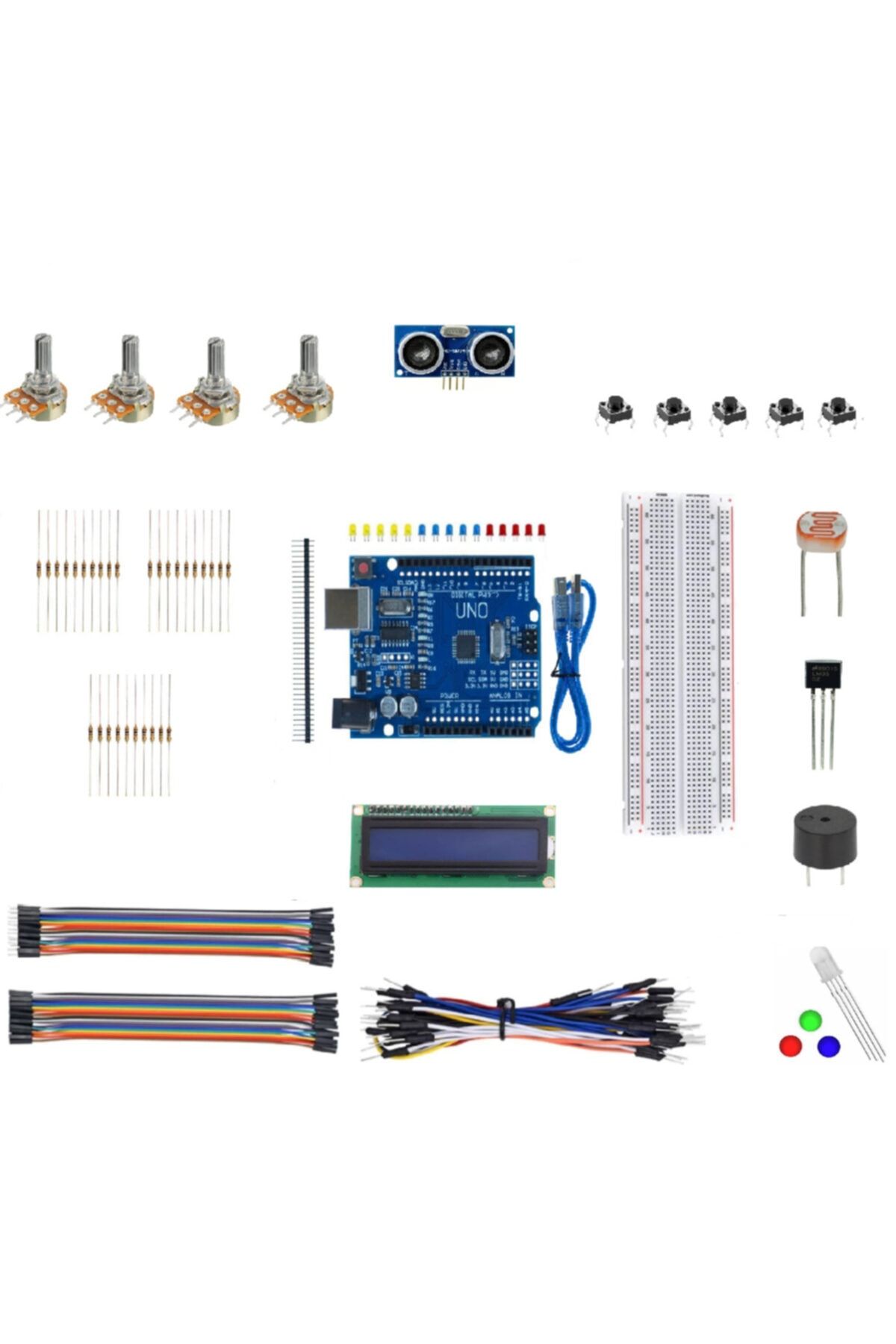 Arduino Emes Robotik 124 Parça Uno R3 Robotik Kodlama Uygulamaları Ileri Başlangıç Proje Seti M3