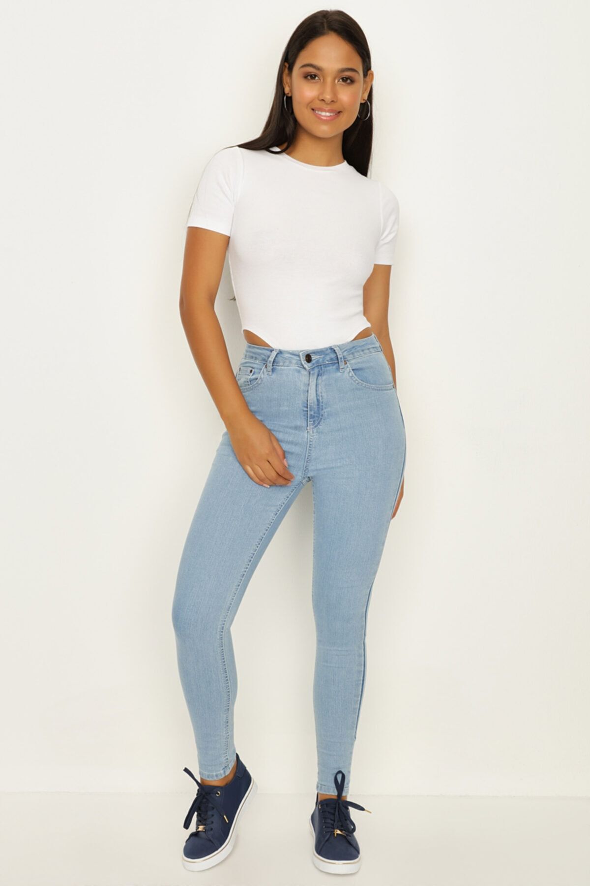Select Moda Kadın Mavi Skinny Jeans